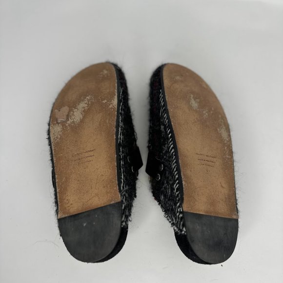 Isabel Marant Tweed Round-Toe Mules - Picture 2 of 4